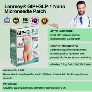 Lenreey® GIP+GLP-1 Nano Microneedle Patch