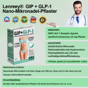 Lenreey® GIP+GLP-1 Nano-Mikronadel-Pflaster