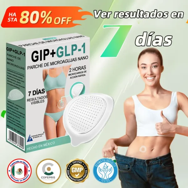 Lenreey® Parche de Microagujas Nano GIP+GLP-1