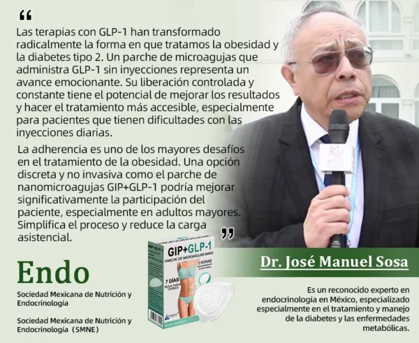 Lenreey® Parche de Microagujas Nano GIP+GLP-1