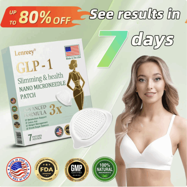 Lenreey® NIDDK-Tirzepatide Slimming & health NANO MICRONEEDLE PATCH with Collagen & Matrixyl 3000